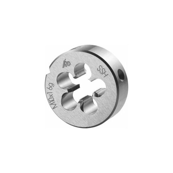 Holex M10X1 HSS Round Die, Closed/Pre-Slit Form - 141070 10X1