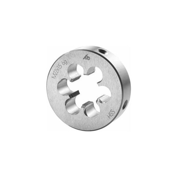 Holex M22X1.5 HSS Round Die, Closed/Pre-Slit Form - 141070 22X1,5