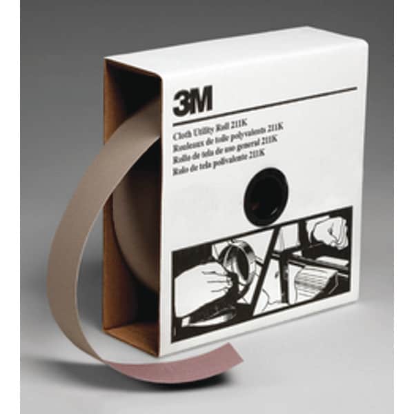 Rollo de tela de uso general 3M 211K, 2 pulgadas x 50 yardas, grano 120 J-W - 7000118337.