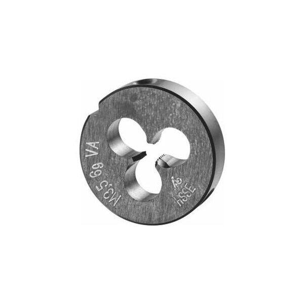 Holex M3.5X0.6 HSS-E Round Die, for High Tensile Steels, Closed/Pre-Slit Form - 140460 M3,5