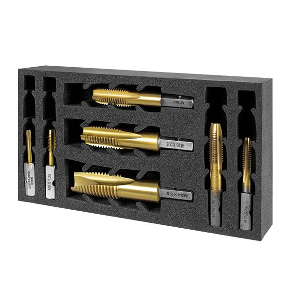 Versadrive HMT ImpactaTap 7Pc InsertFoam Set: M6, M8, M10, M12, M16, M20, M24 - 308010-SET3