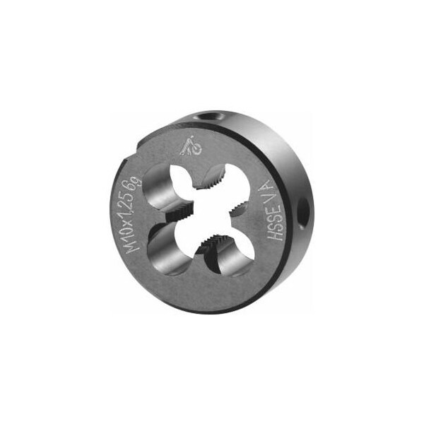 Holex M10X1.25 HSS-E Round Die, Closed/Pre-Slit Form - 141075 10X1,25