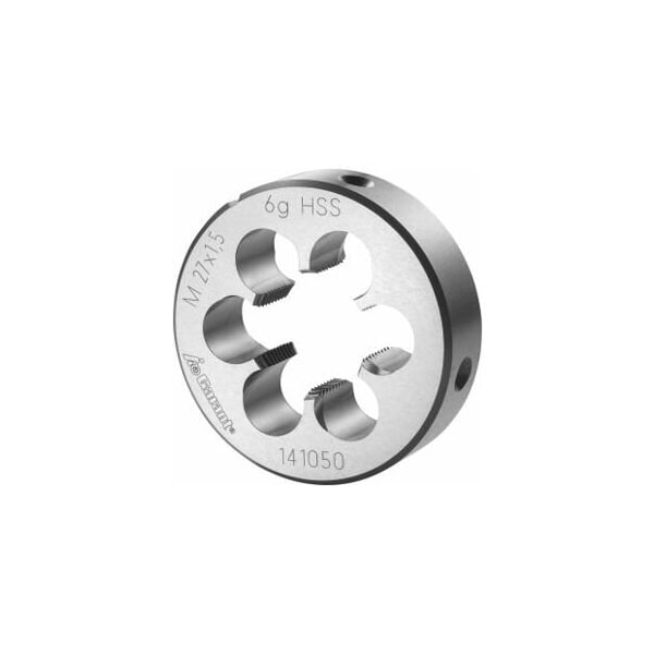 Garant M27X1.5 HSS Round Die, Closed/Pre-Slit Form - 141050 27X1,5