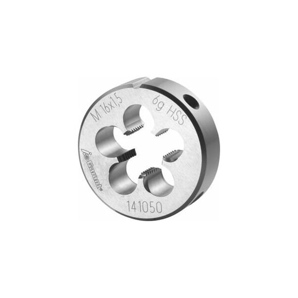 Garant M16X1.5 HSS Round Die, Closed/Pre-Slit Form - 141050 16X1,5