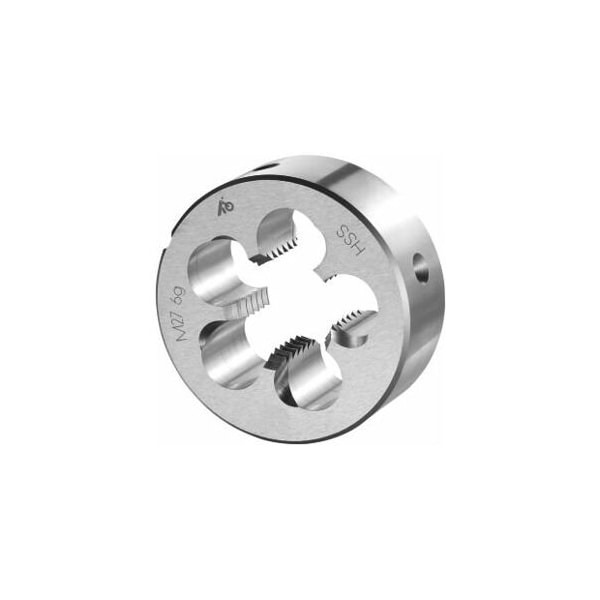 Holex M27X3 HSS Round Die, Closed/Pre-Slit Form - 140330 M27
