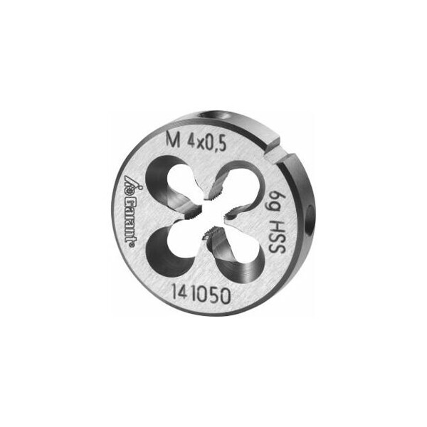 Garant M4X0.5 HSS Round Die, Closed/Pre-Slit Form - 141050 4X0,5