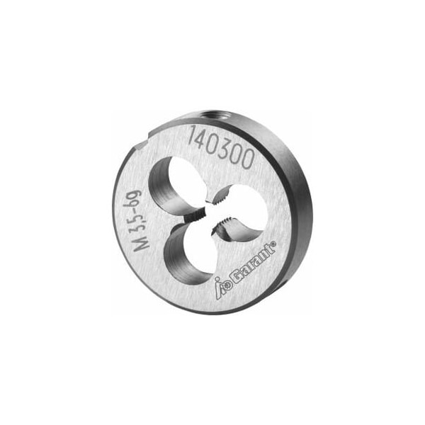 Garant M3.5X0.6 HSS Round Die, Closed/Pre-Slit Form - 140300 M3,5