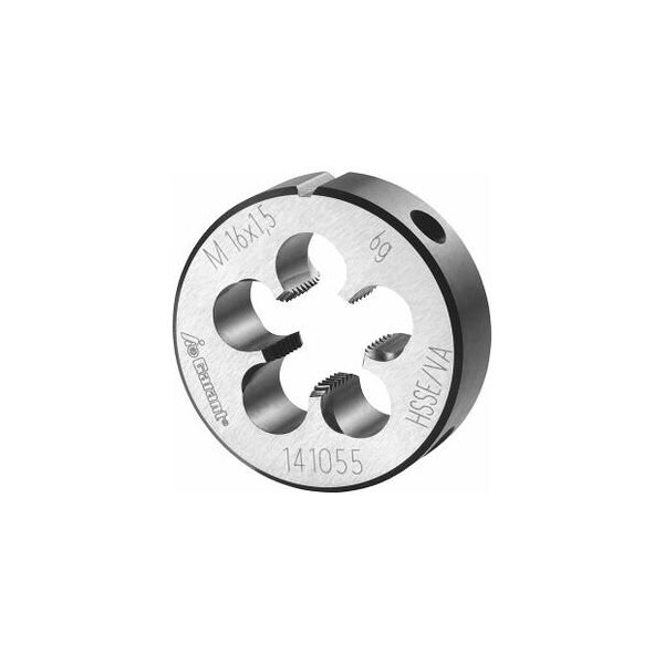 Garant M16X1.5 HSS-E Round Die, Closed/Pre-Slit Form - 141055 16X1,5