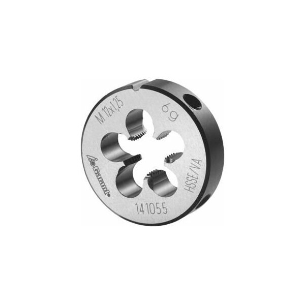 Garant M12X1.25 HSS-E Round Die, Closed/Pre-Slit Form - 141055 12X1,25