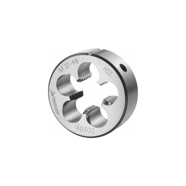 Garant M27X3 HSS Round Die, Closed/Pre-Slit Form - 140300 M27