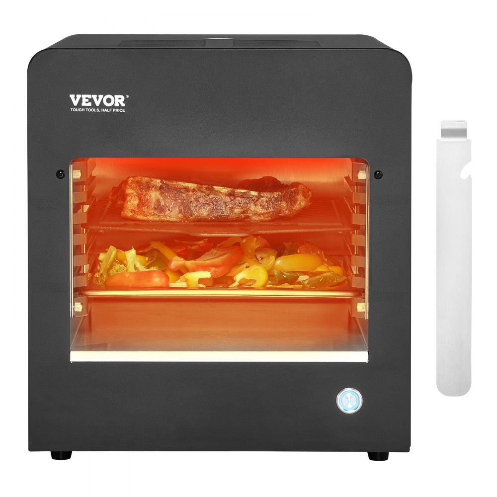 Electric Steak Grill 1800W Smokeless Infrared Broiler Stainless Steel Home - NPKJDRSDXKJXNVDX7V1