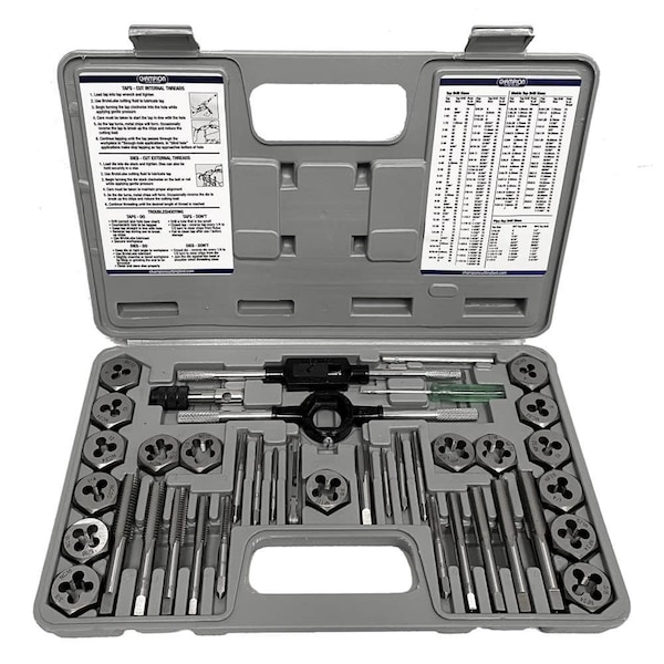 Champion Cutting Tool 40 Piece 302 Plug Taps & CS30 Hex Dies Set, CHA - CHA CS40P