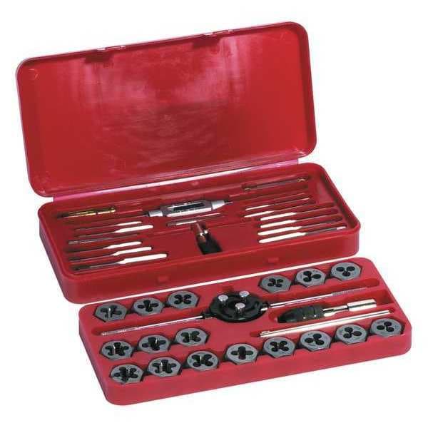 Century Drill & Tool Fractional Tap and Die, 40 Pc Set - 98900