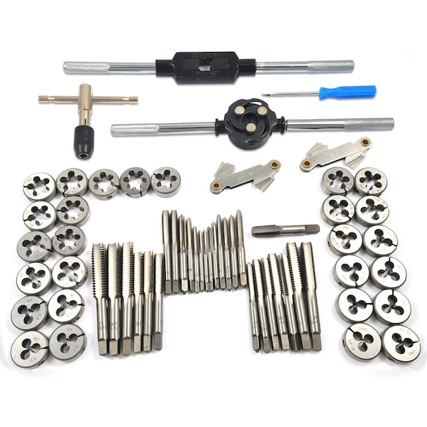 Hhip 60 Piece Carbon Steel Tap  Die Set - 1011-0106