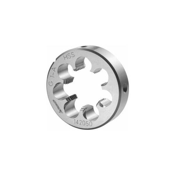 Garant 1in-11  HSS Round Die, for Whitworth Pipe Threads, Closed/Pre-Slit Form - 142050 G1