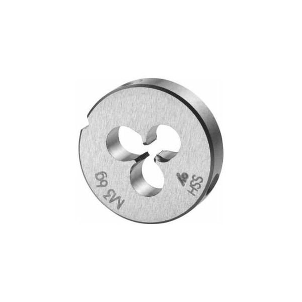 Holex M3X0.5 HSS Round Die, Closed/Pre-Slit Form - 140330 M3