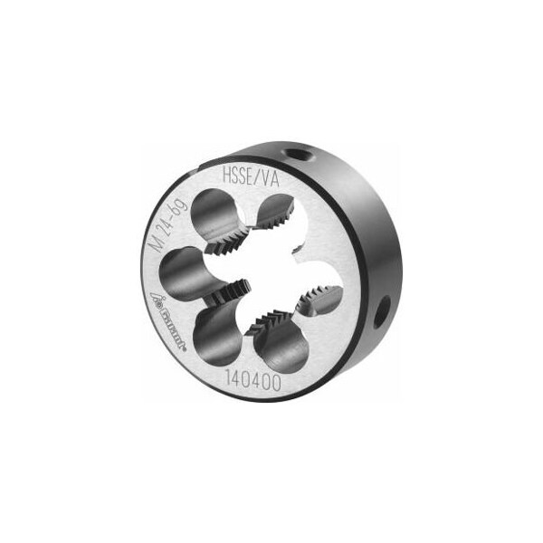 Garant M24X3 HSS-E Round Die, for High Tensile Steels, Closed/Pre-Slit Form - 140400 M24