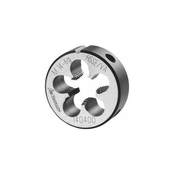 Garant M14X2 HSS-E Round Die, for High Tensile Steels, Closed/Pre-Slit Form - 140400 M14