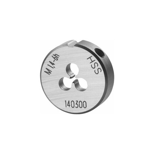 Garant M1.4X0.3 HSS Round Die, Closed/Pre-Slit Form - 140300 M1,4