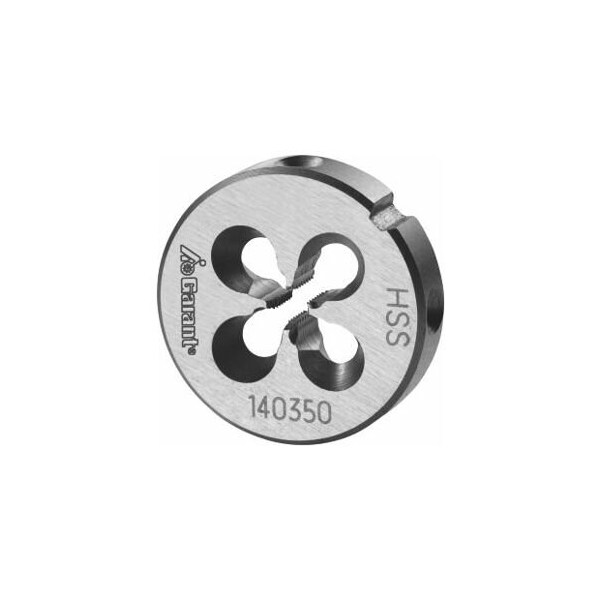Garant M2.5X0.45 HSS Round Die, Closed/Pre-Slit Form - 140350 M2,5