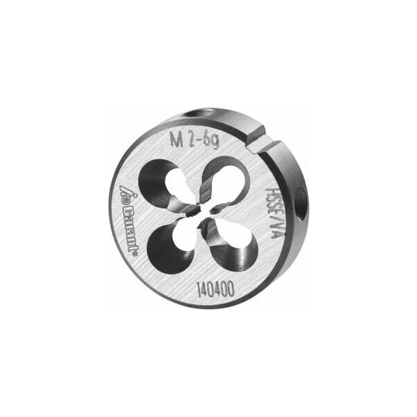 Garant M2X0.4 HSS-E Round Die, for High Tensile Steels, Closed/Pre-Slit Form - 140400 M2