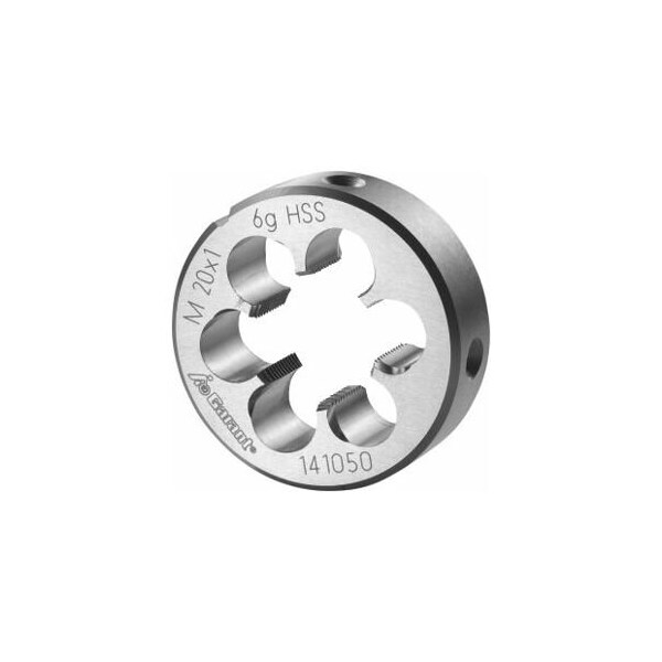 Garant M20X1 HSS Round Die, Closed/Pre-Slit Form - 141050 20X1