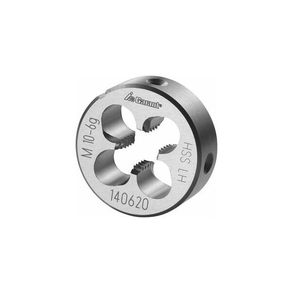 Garant M10X1.5 HSS Round Die, Left-Hand, Closed/Pre-Slit Form - 140620 M10
