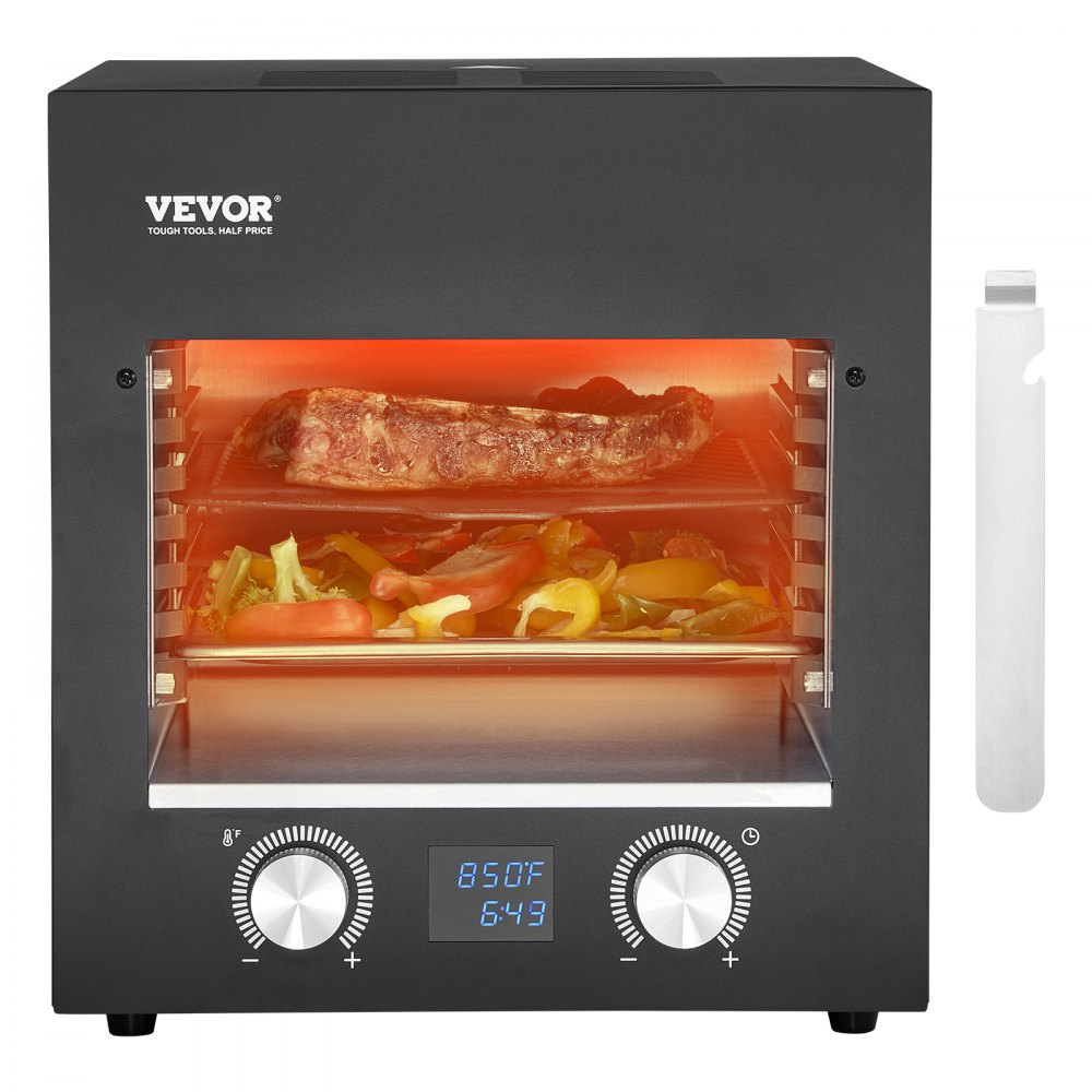 VEVOR Electric Steak Grill 1800W Smokeless Infrared Broiler Stainless Steel Home - NPKJDRSDXKDZ5FENKV1