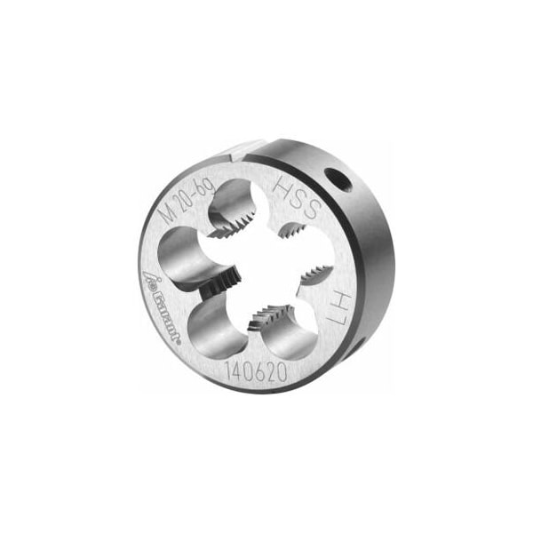 Garant M20X2.5 HSS Round Die, Left-Hand, Closed/Pre-Slit Form - 140620 M20