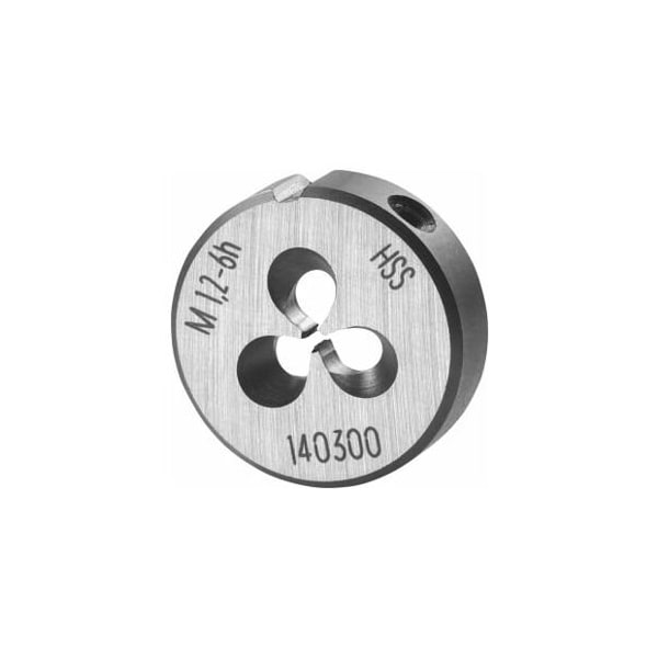 Garant M1.2X0.25 HSS Round Die, Closed/Pre-Slit Form - 140300 M1,2