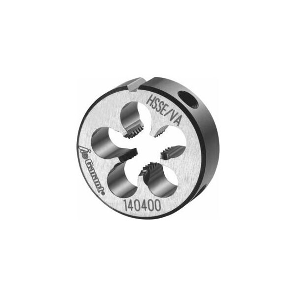 Garant M9X1.25 HSS-E Round Die, for High Tensile Steels, Closed/Pre-Slit Form - 140400 M9