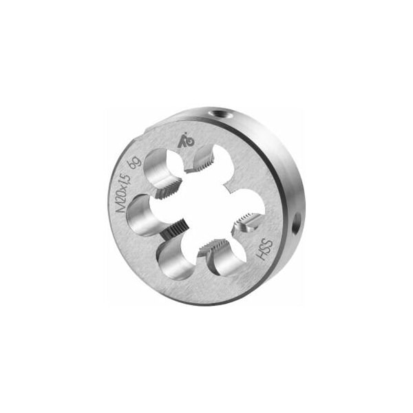 Holex M20X1.5 HSS Round Die, Closed/Pre-Slit Form - 141070 20X1,5