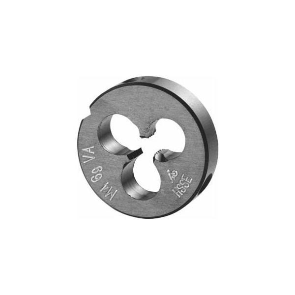 Holex M4X0.7 HSS-E Round Die, for High Tensile Steels, Closed/Pre-Slit Form - 140460 M4