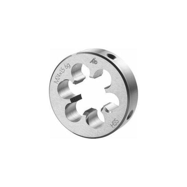 Holex M24X1.5 HSS Round Die, Closed/Pre-Slit Form - 141070 24X1,5