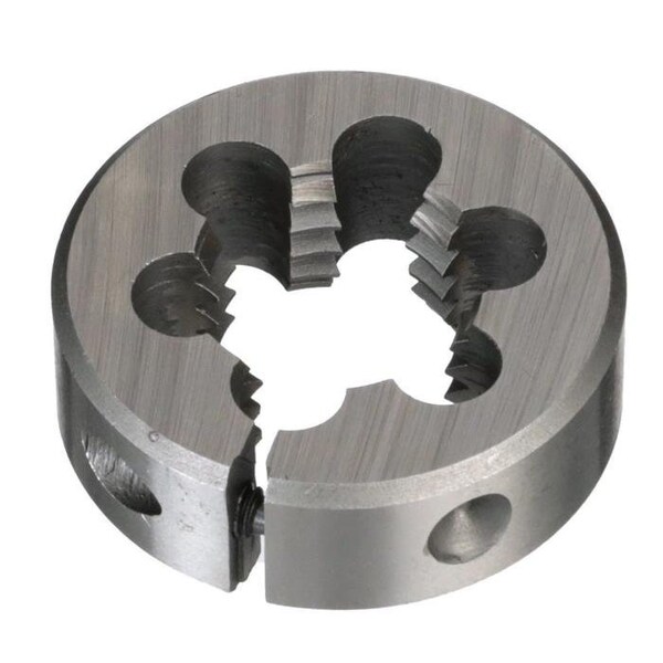 Qualtech Round Die, Adjustable, Series DWT, Imperial, 151612 Thread, 212 OD Die, Right Hand Thread, HS - DWTSR212-151612