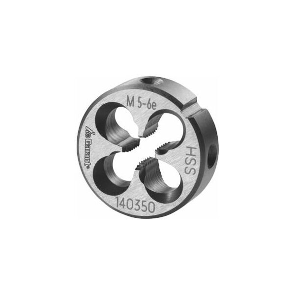 Garant M5X0.8 HSS Round Die, Closed/Pre-Slit Form - 140350 M5