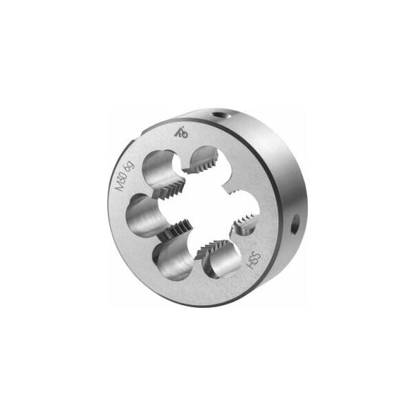 Holex M30X3.5 HSS Round Die, Closed/Pre-Slit Form - 140330 M30