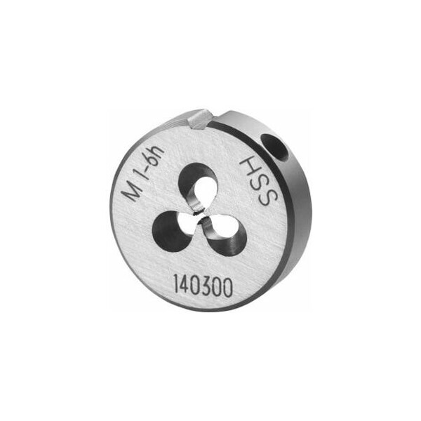 Garant M1X0.25 HSS Round Die, Closed/Pre-Slit Form - 140300 M1