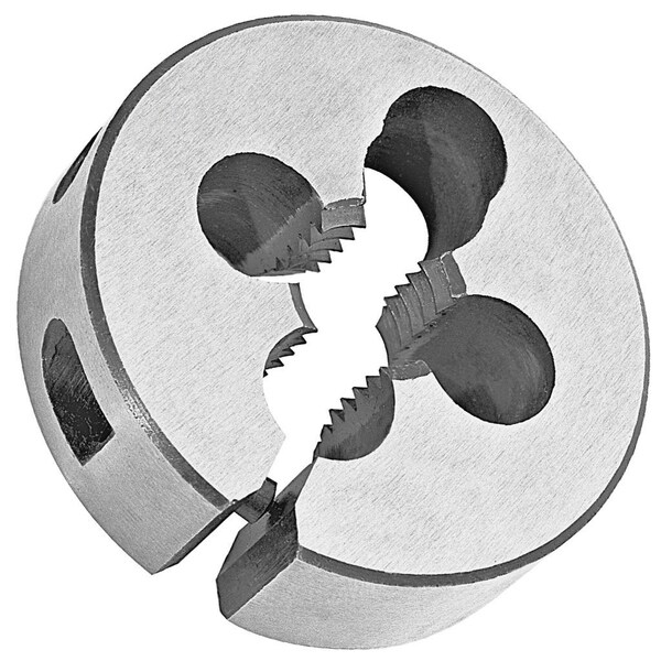 Toolmex 9/16"-24 HSS, Import Round Adjustable Die, Special Thread, Left Hand, 1-1/2" OD - 5-808-344