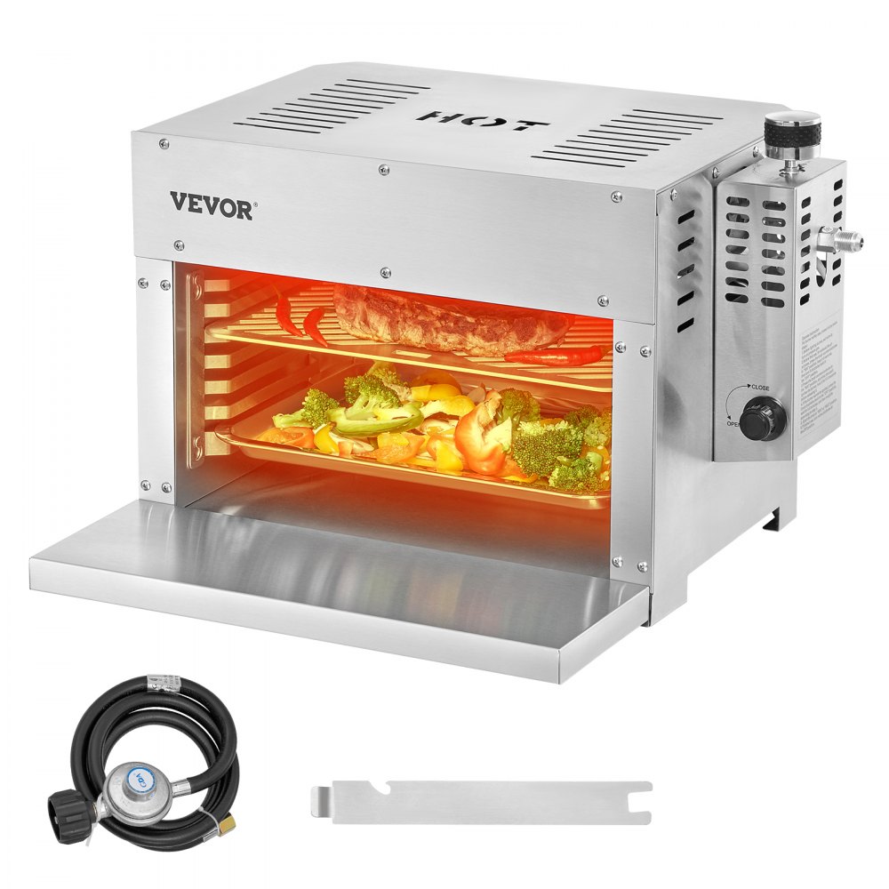 VEVOR Propane Steak Grill 1500°F Portable Infrared Broiler for Outdoor Barbecue - NPKJDXKRQSZN3RLS7V0