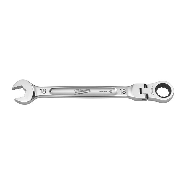 Llave de trinquete combinada con cabezal flexible Métrico de 18 mm de Milwaukee Tool - 45-96-9618
