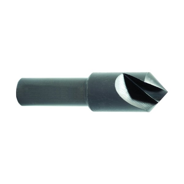 Morse Countersink, Series 1752, 38 Body Dia, 2 Overall Length, Round Shank, 14 Shank Dia, 1 Flutes,  - 25577