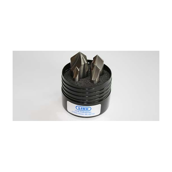 Link 60° 3Fl HSS Center Reamer 4 Pc Set (3/8, 1/2, 3/4 & 1) - 05-L2-555