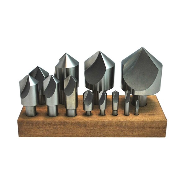 Stm 12pc 100Deg Single Flute HSS Countersink Set - 120864