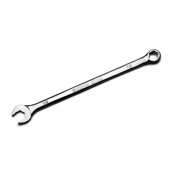 Llave combinada Capri Tools WaveDrive Pro de 19 mm para tornillos regulares y redondeados - CP11750-M19XT