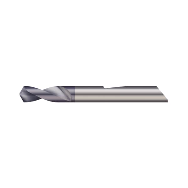 Micro 100 Quick Change, Holemaking Tools, Spotting Drill, 0.2500" (1/4) Drill dia, Point Angle: 140 Degrees - QSPD-250-140X