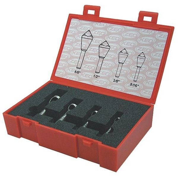 Keo ZErO Flute Set 90 deg 5/16" - 5/8" 4 pcs CO - 919-000-233