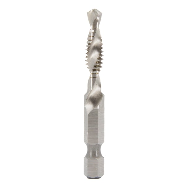 Drill America 6 Piece Drill/Tap/Countersink Bit Set, Fractional Sizes, 1/4'' Quick Change Hex Shank - TDC6F-SET