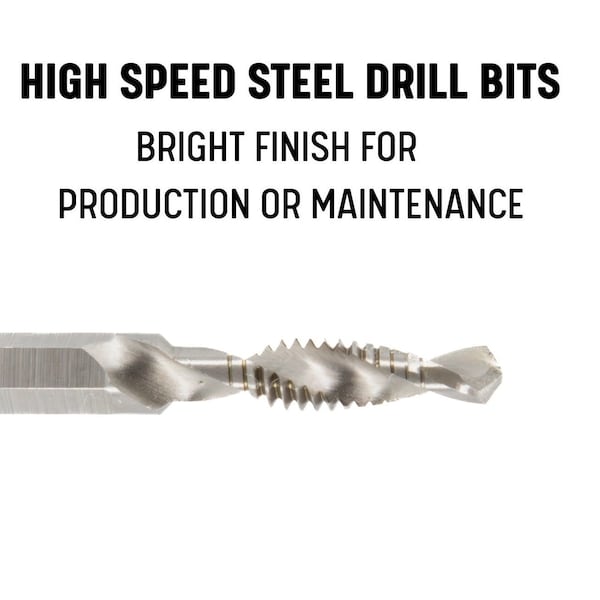 Drill America m10 X 1.5 Drill/Tap/Countersink Bit with 1/4'' Quick Change Hex Shank - TDCM10X1.5