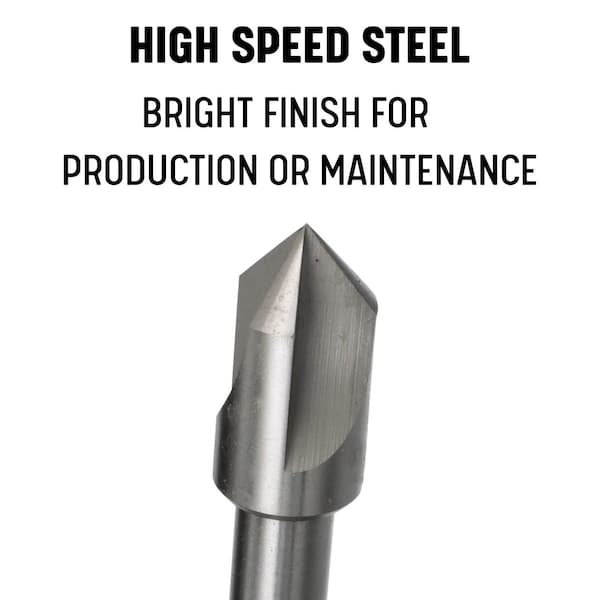 Drill America 1-1/4"-82 HSS 4 Flute Machine Countersink - DEWMSK1-1/4-82